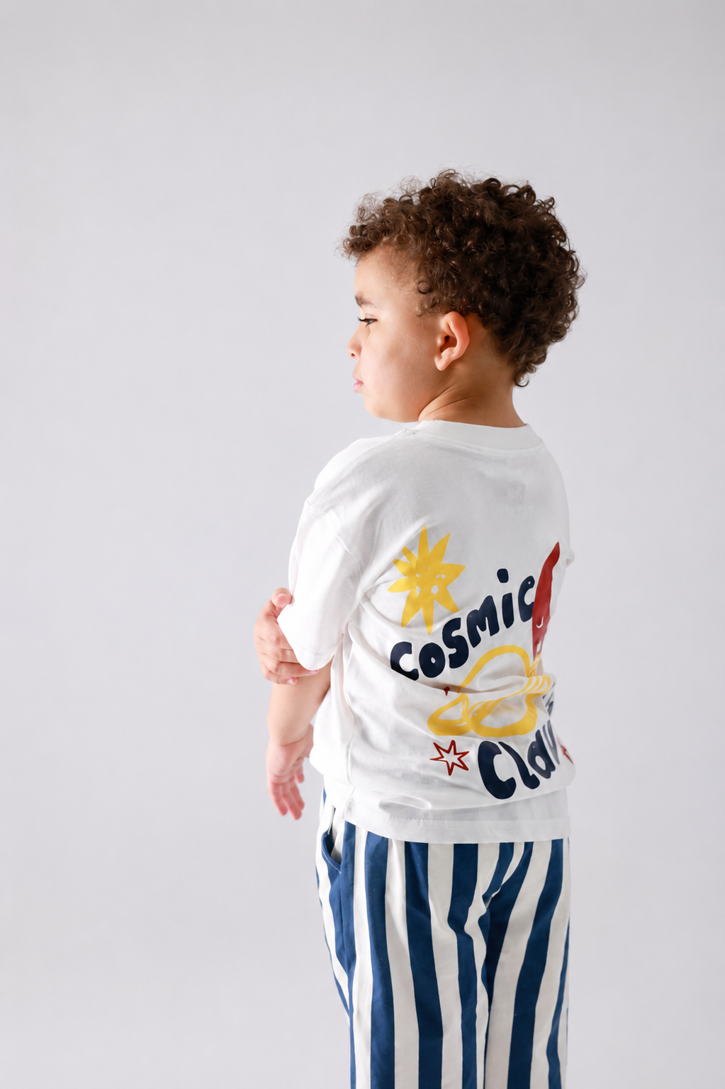 Baby boy cotton 2-piece outfit set / blue