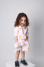 baby girls cotton 2-piece outfit set / sun