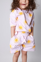 baby girls cotton 2-piece outfit set / sun