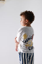 Baby boy cotton 2-piece outfit set / blue