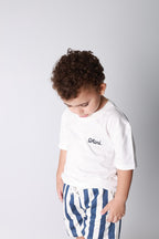 Baby boy cotton 2-piece outfit set / blue